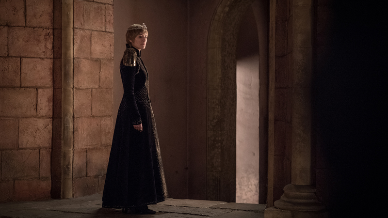 Cersei Lannister looks unhappy, as usual.